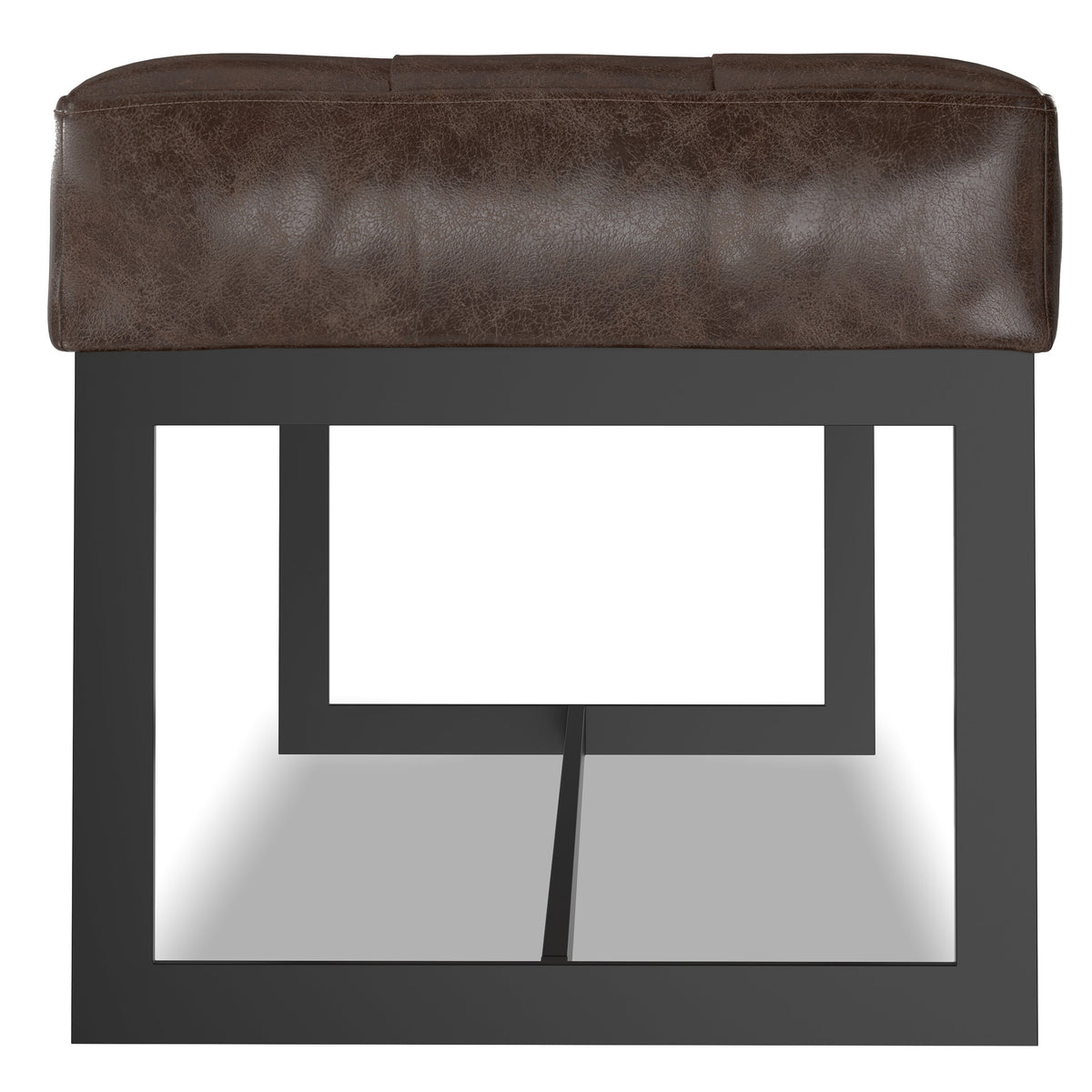 Penelope Leather Ottoman Bench