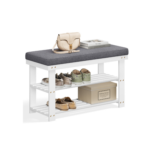 3-Tier Bamboo Shoe Bench