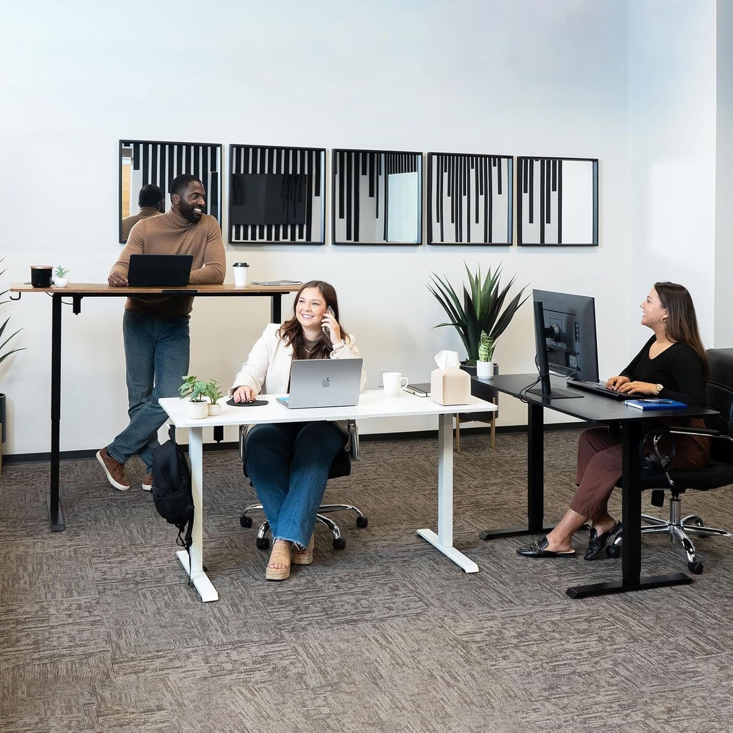 47 Inch Electric Standing Desk Height Adjustable Ergonomic