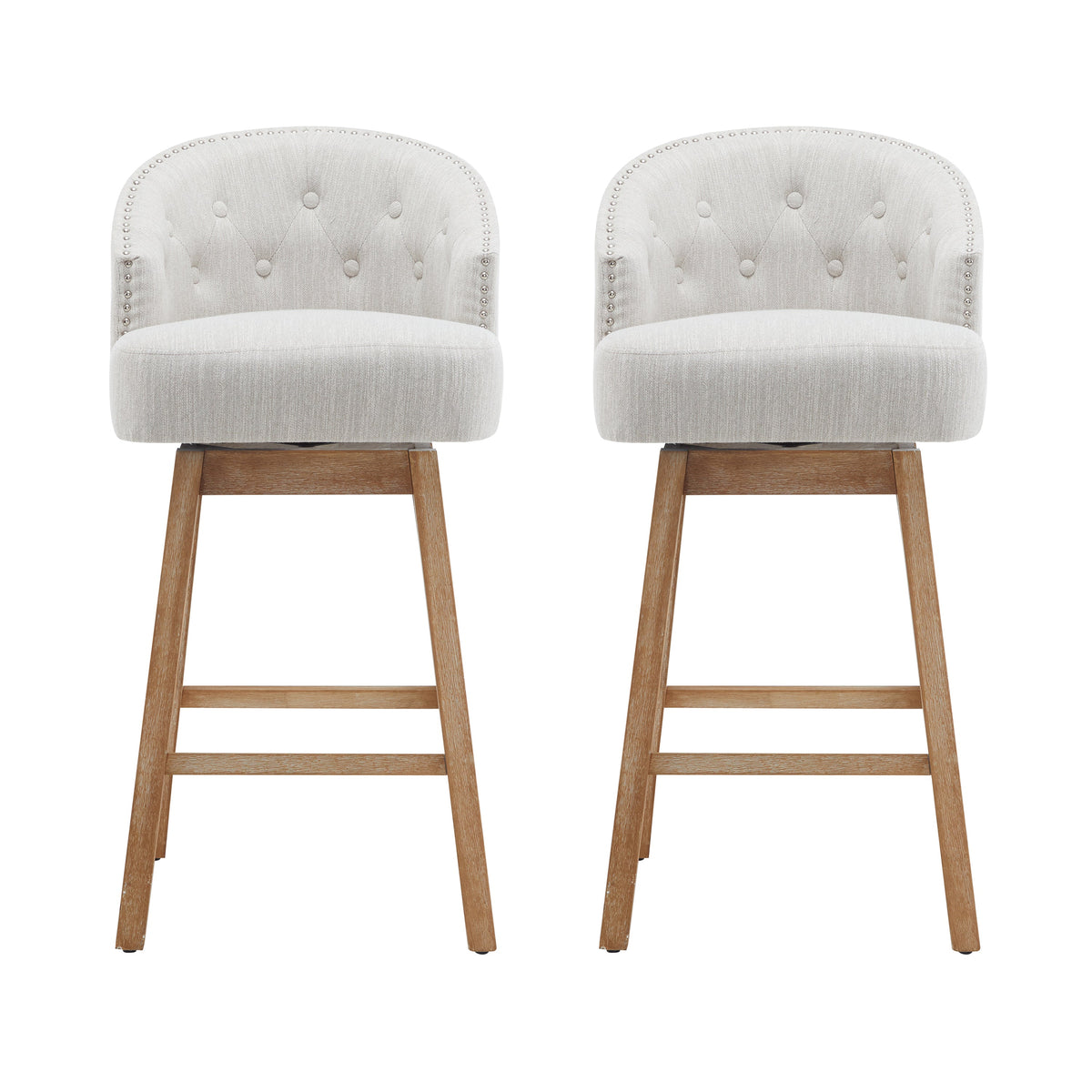 33.25" Swivel Counter Stools Set of 2