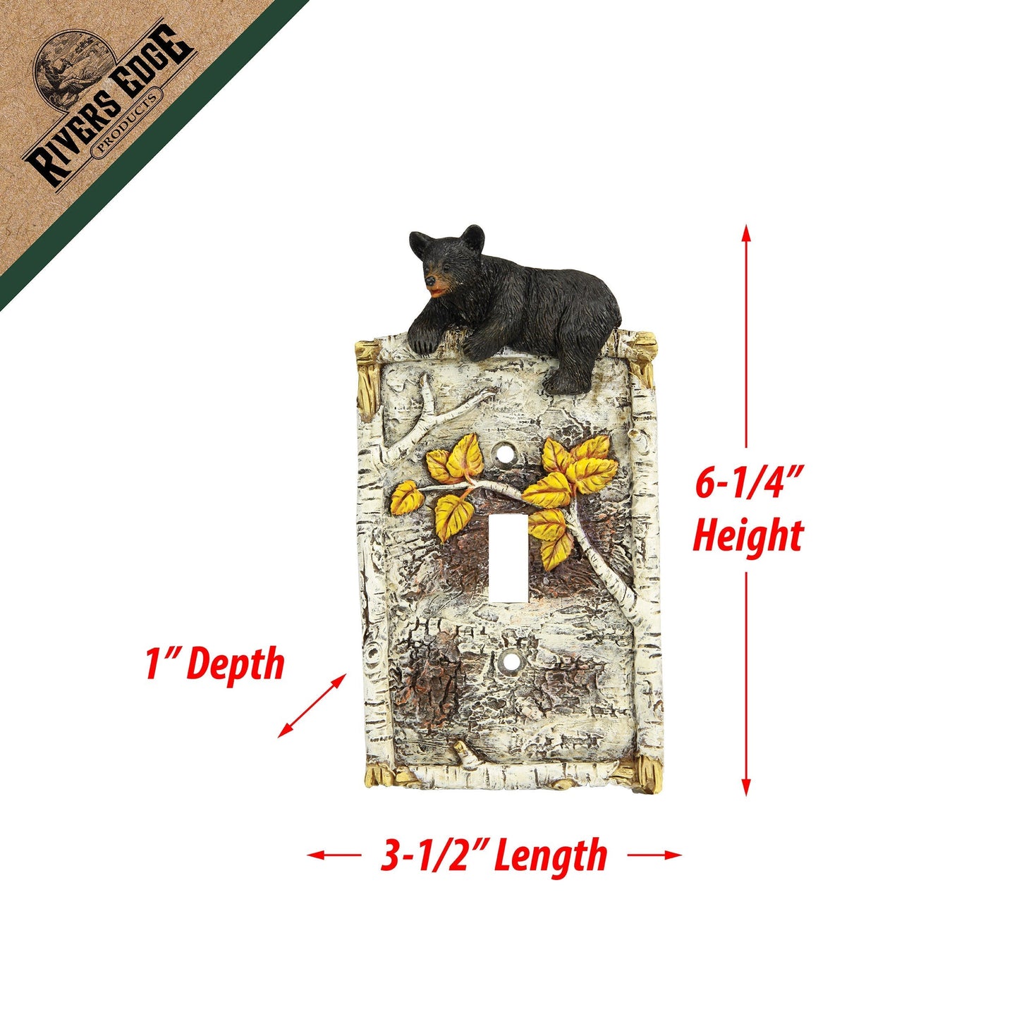 Electrical Cover Plate Single Switch-Birch Bear