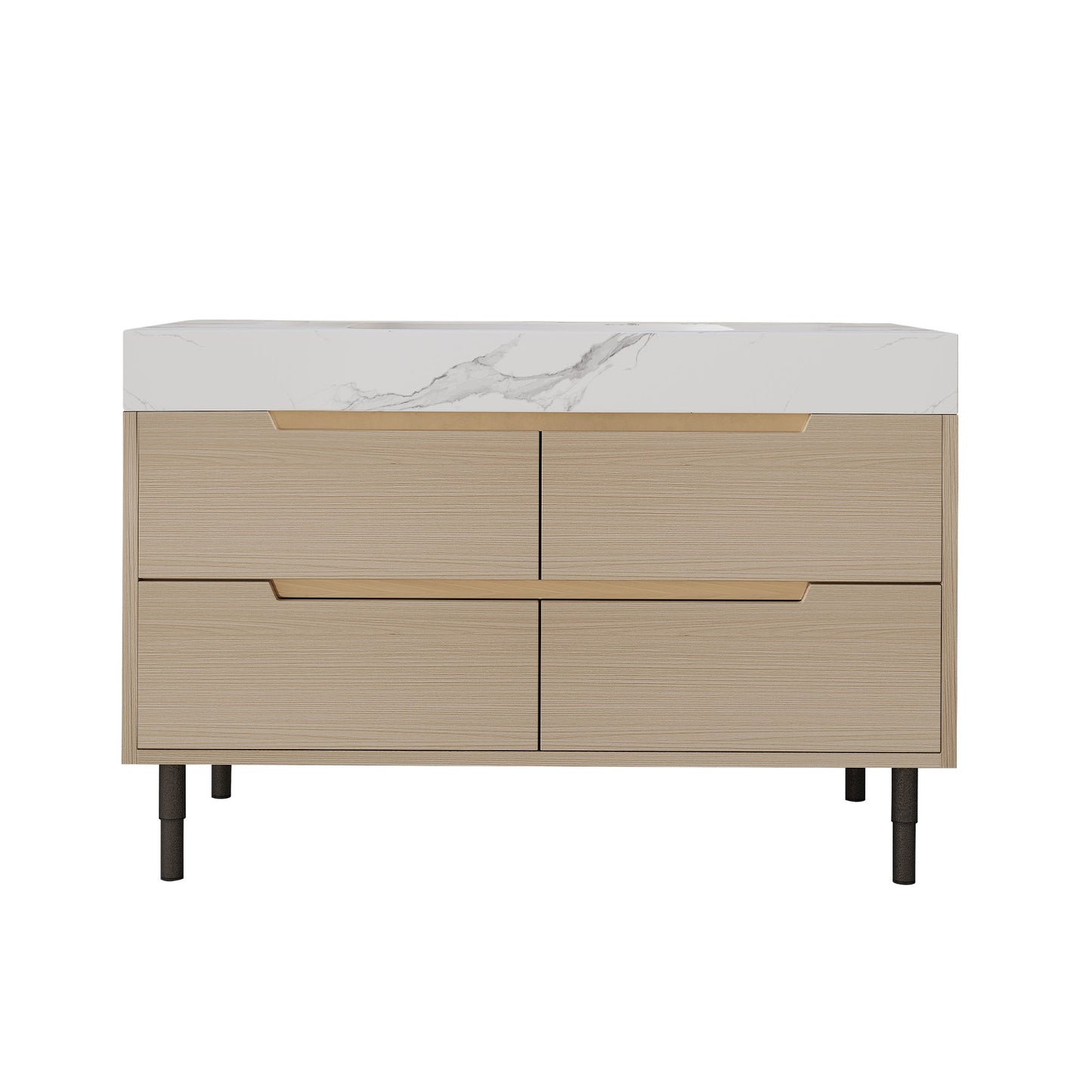 35.4" Modern Bathroom Vanity with Undermount Sink