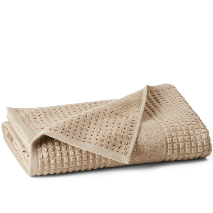 JUNA Check Bath Towel, Sand