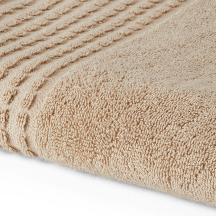 JUNA Check Bath Towel, Sand