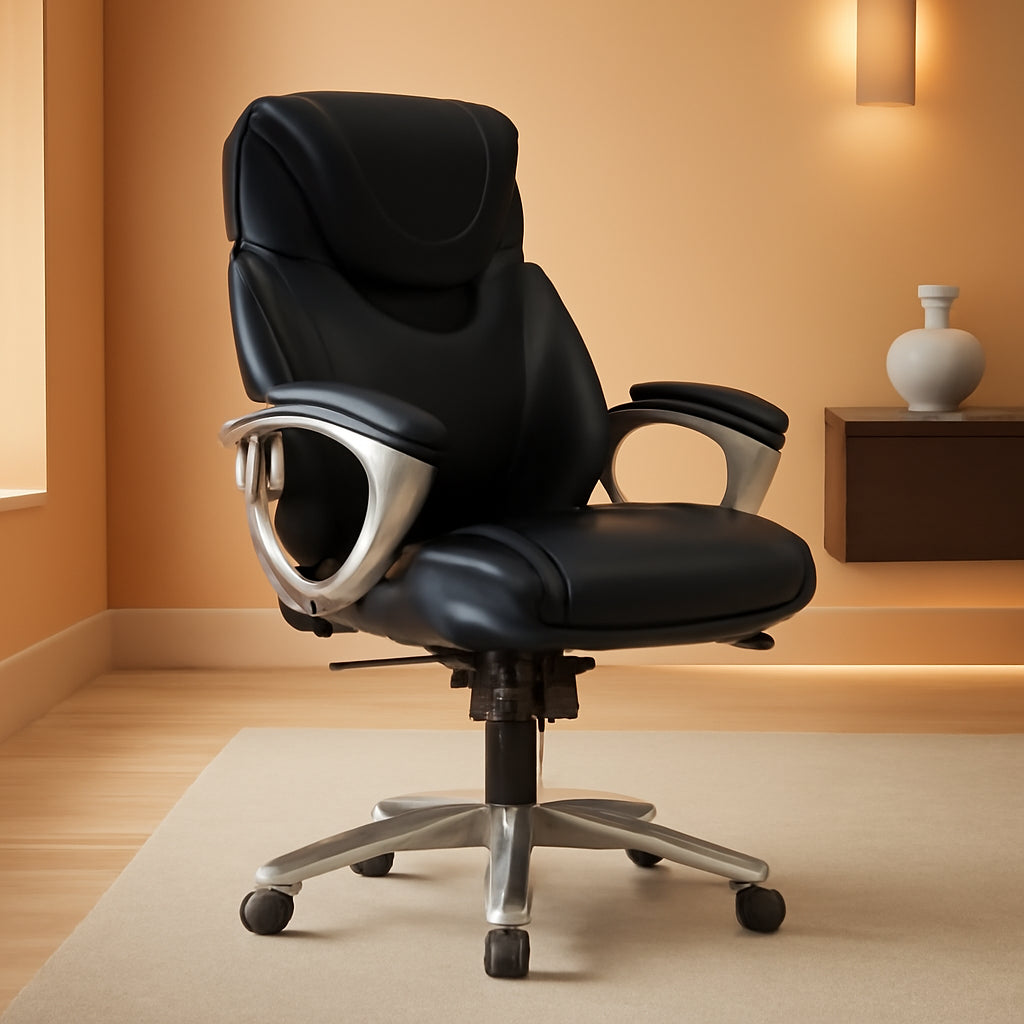 Ergonomic Executive Chair Bonded Leather With Air Lumbar