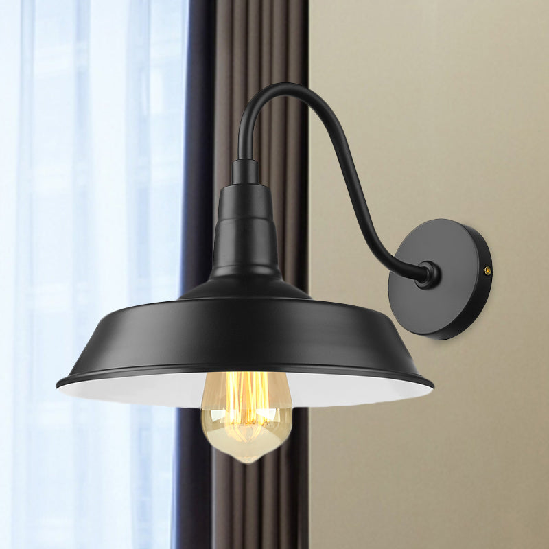 Illuminate Your Space with Industrial Chic: The Barn Wall Sconce with Gooseneck Arm