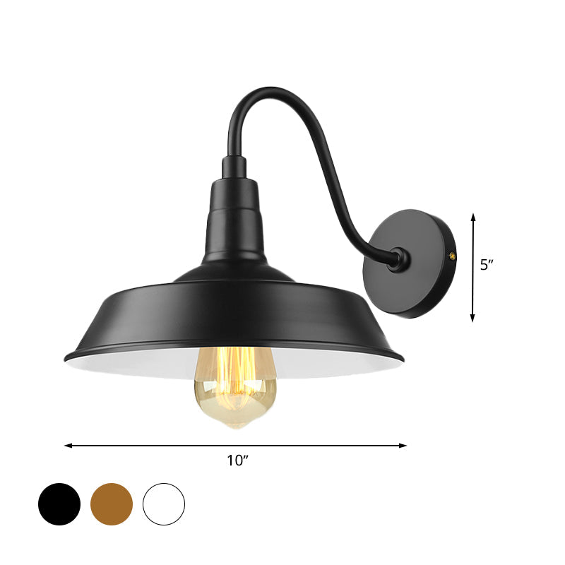 Illuminate Your Space with Industrial Chic: The Barn Wall Sconce with Gooseneck Arm