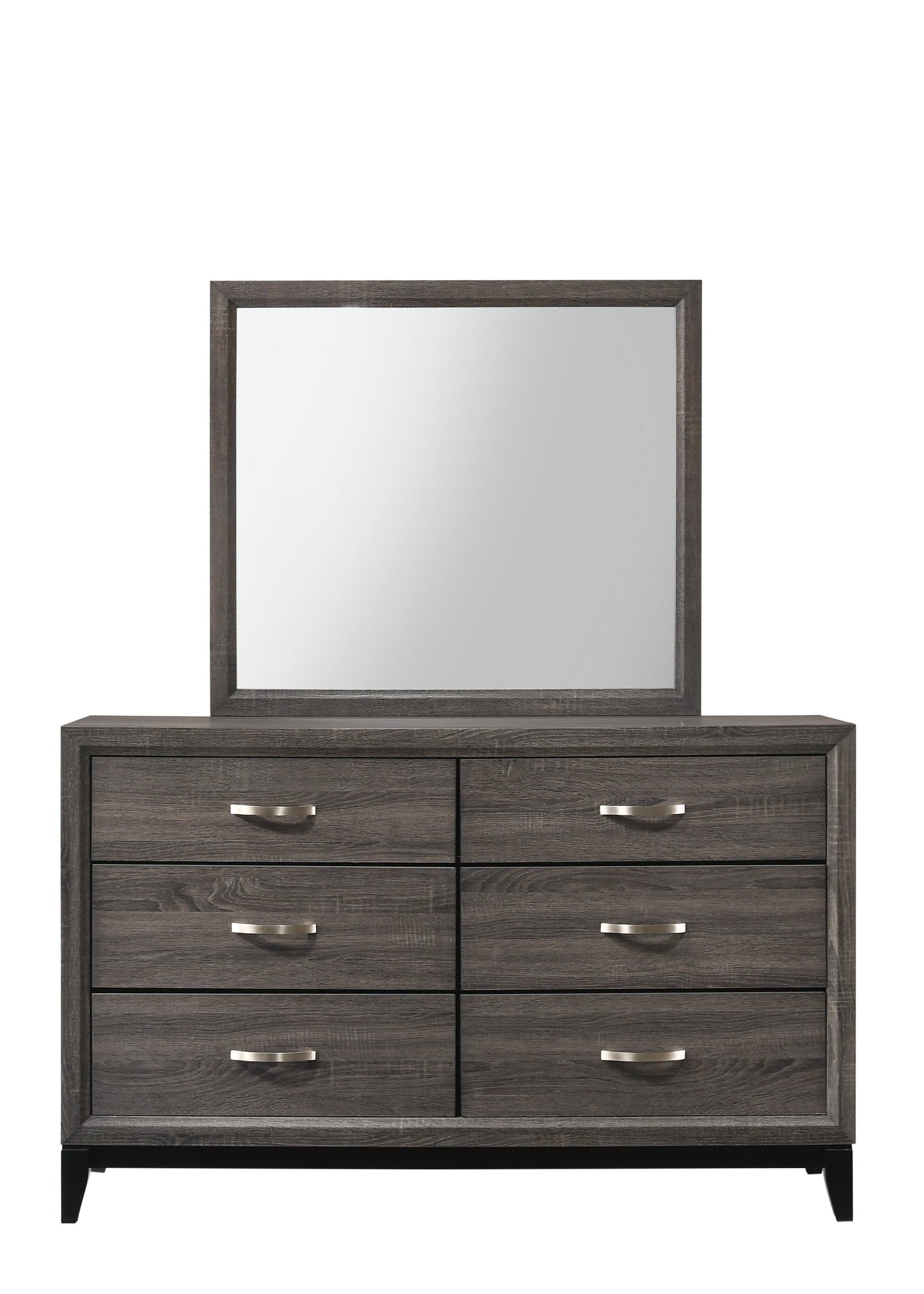 1pc Contemporary 6-Drawer Dresser