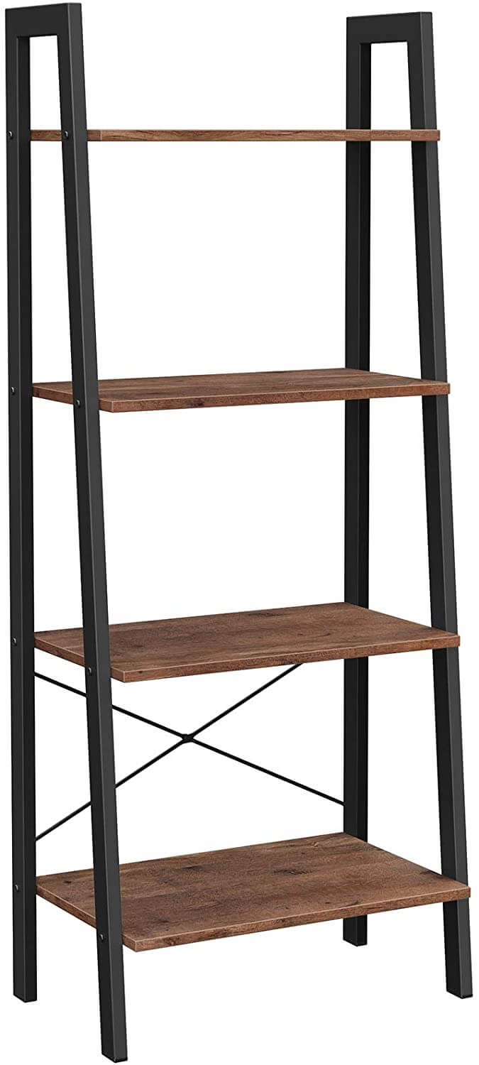 4-Tier Bookshelf & Storage Rack Shelves