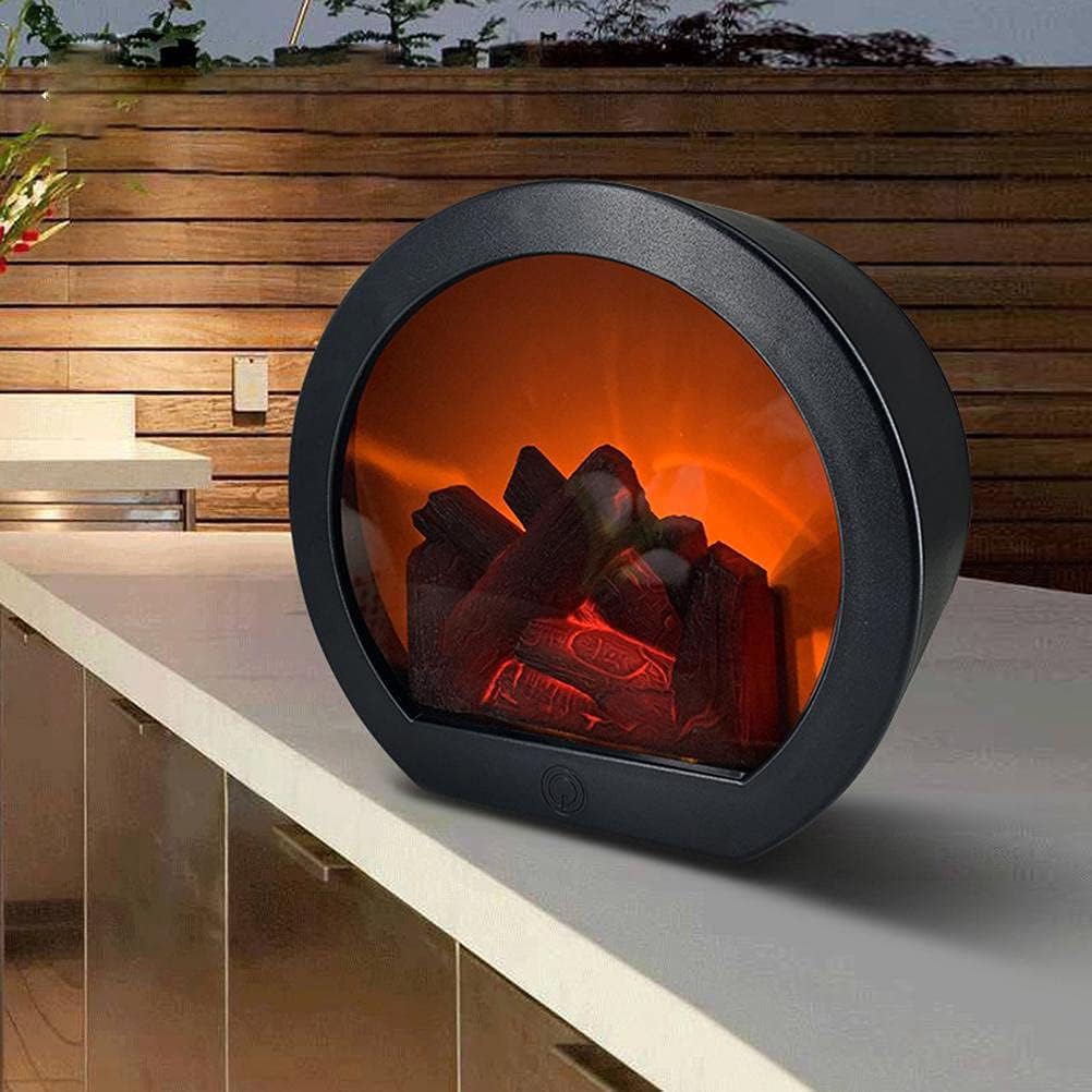 LED Tabletop Fireplace Flame Light