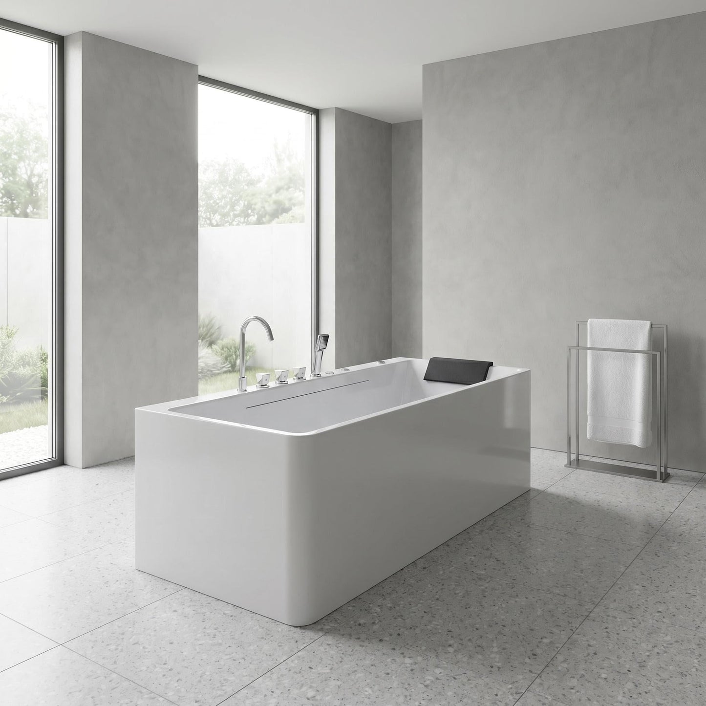67-Inch Single-Person Luxury Whirlpool Bathtub