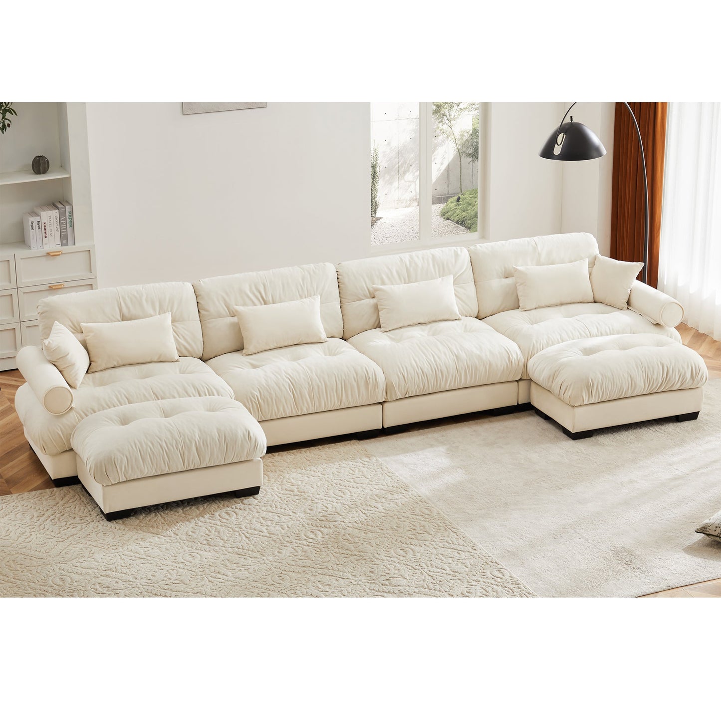 U Shaped Sectional Sofa Cloud Couch