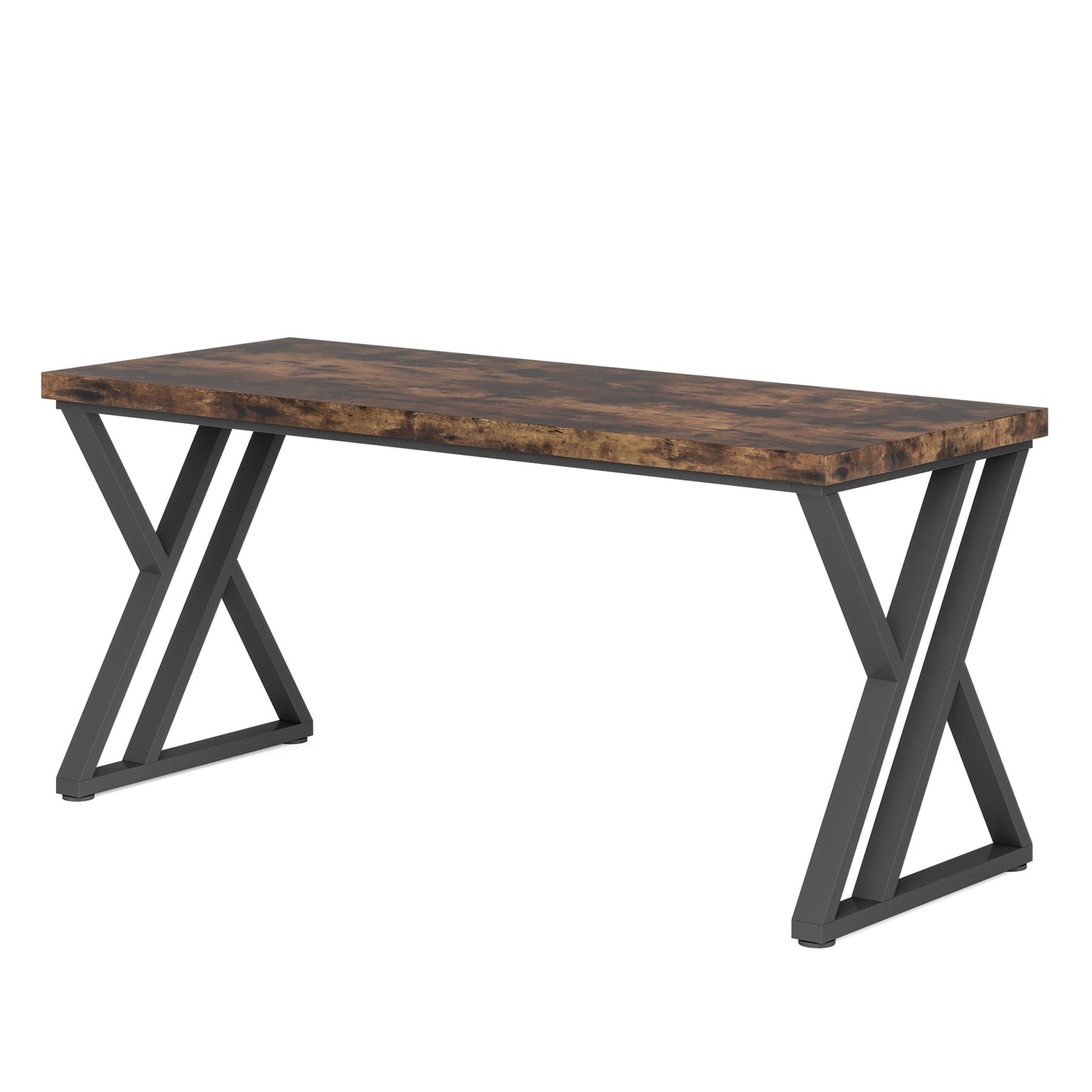 55 Inches Modern Writing Desk with Z-Shaped Metal Legs