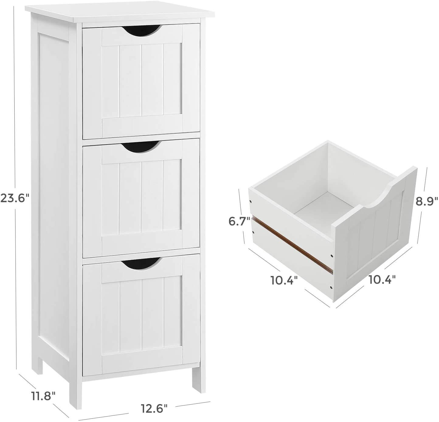 3 Drawers Floor Cabinet