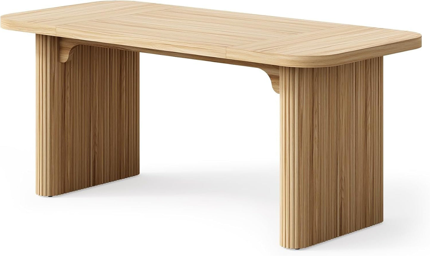 62 Inch Home Office Computer Desk Textured Double Base