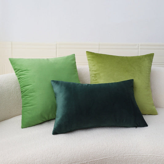 New Singular Color Polyester Blend Lumbar Pillow (With/ Without Insert)