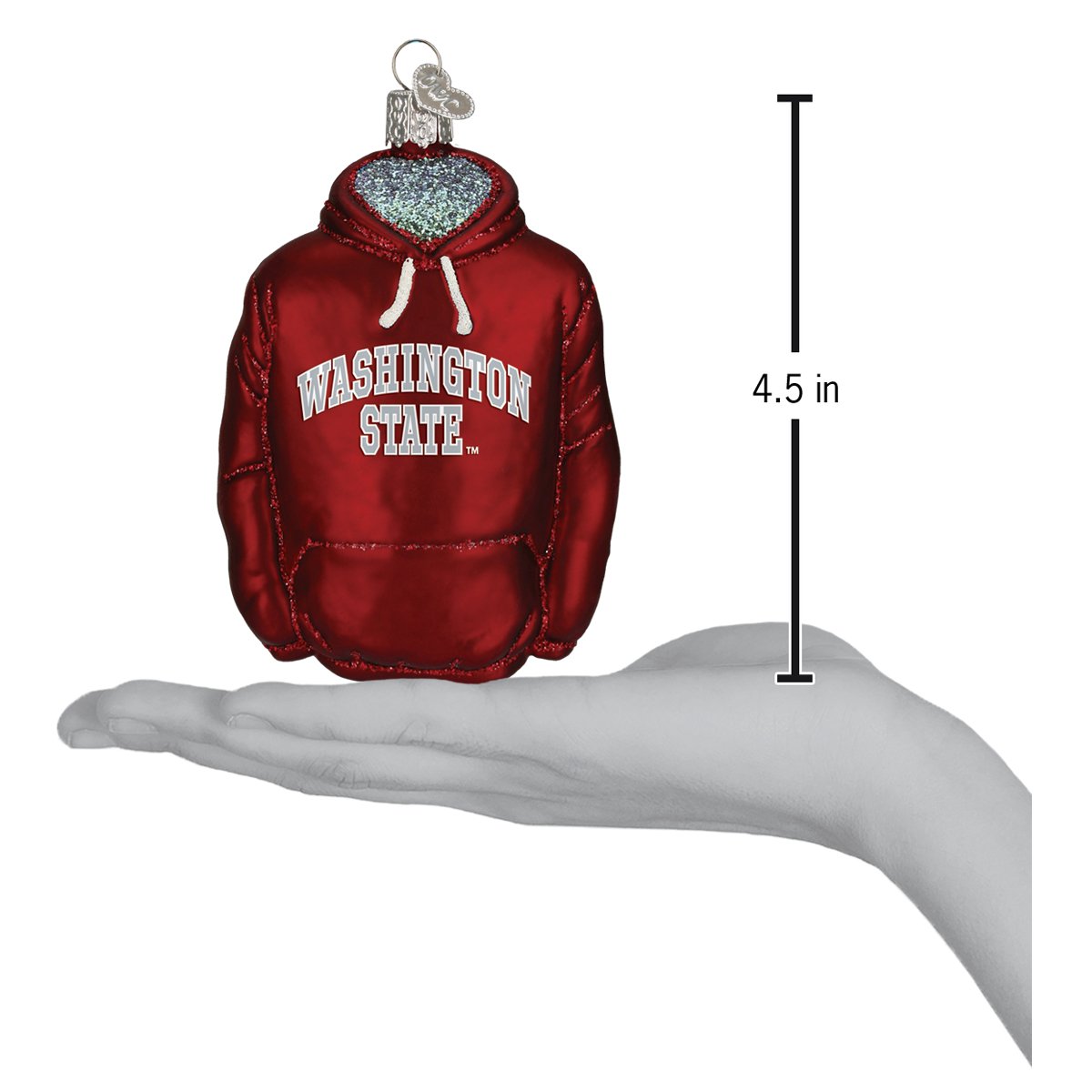 WSU Hoodie Ornament