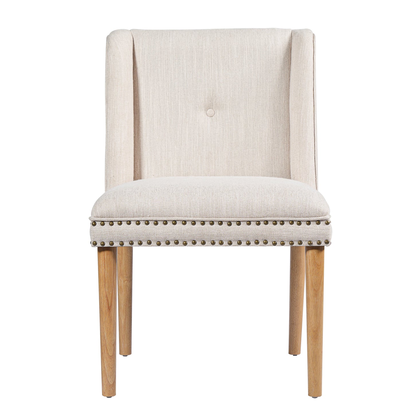 Light Luxury Rivet Upholstered Dining Chair (Set of 2)