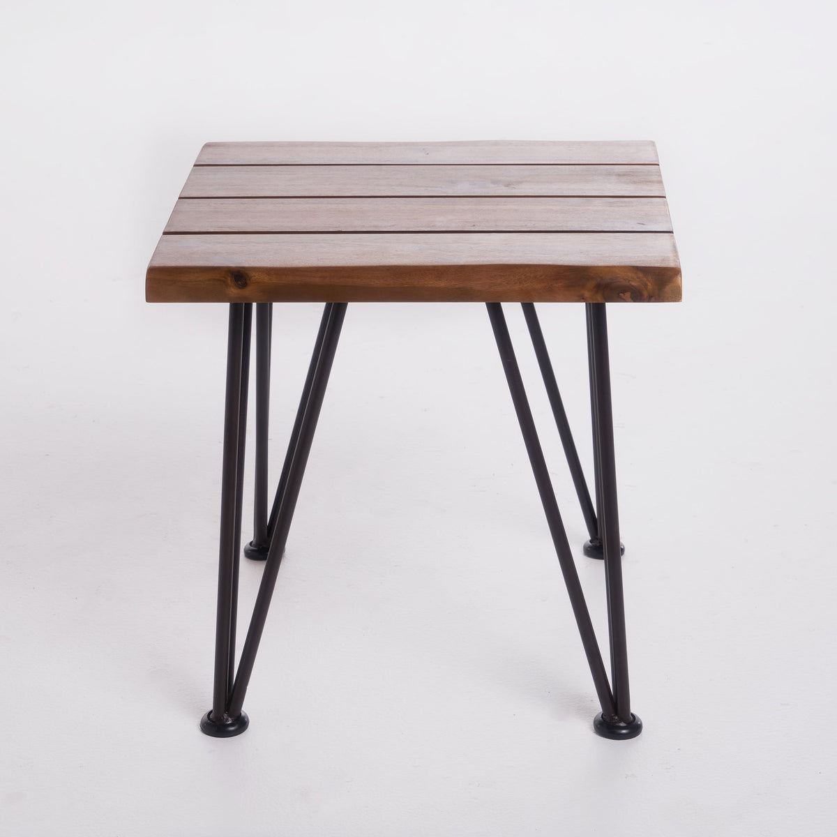 Zion Industrial Wood And Metal Accent Table