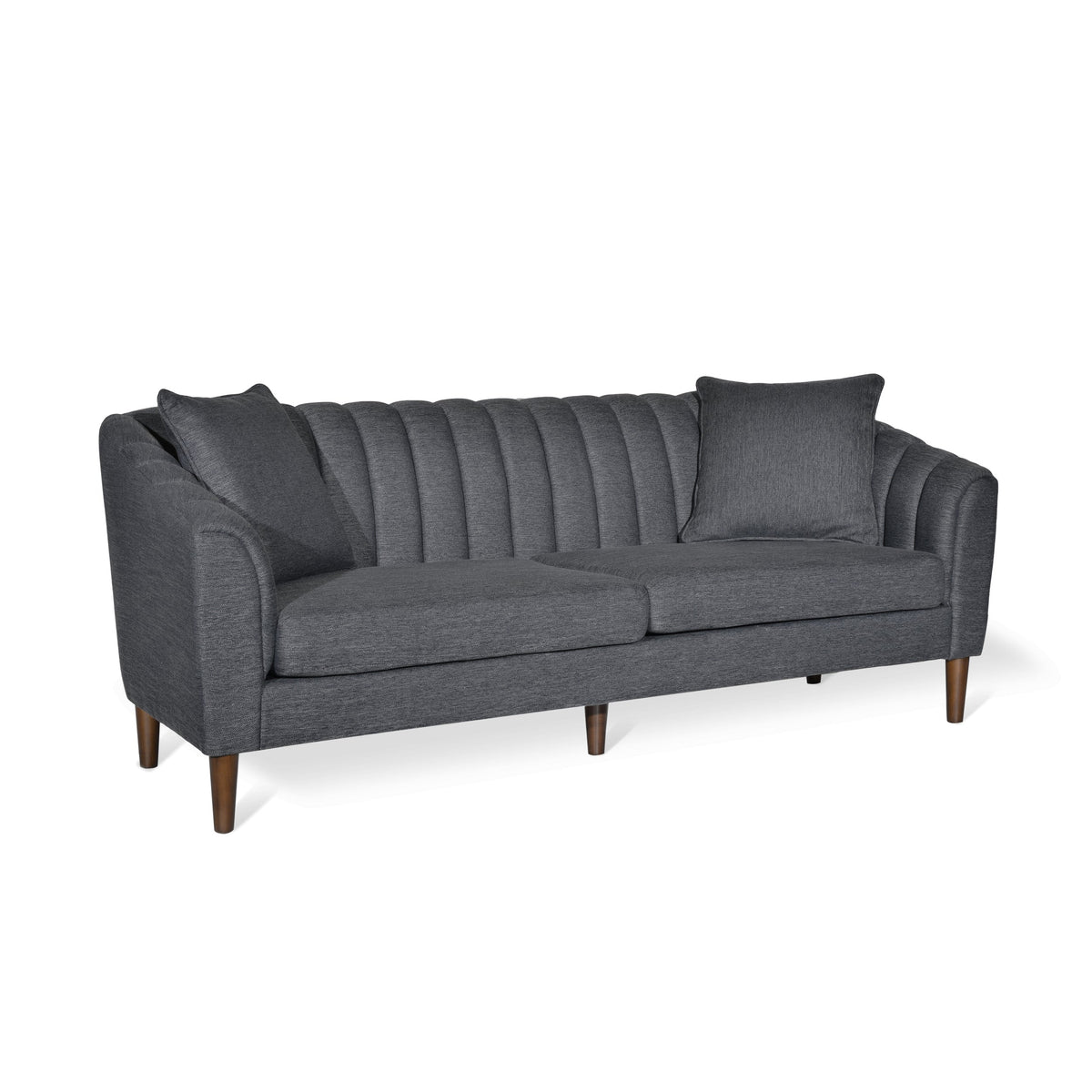 Contemporary 3-Seater Sofa with Accent Pillows