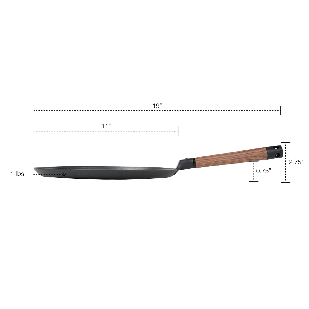 MASTERPAN Nonstick Crepe Pan and Griddle, 11" (28cm)