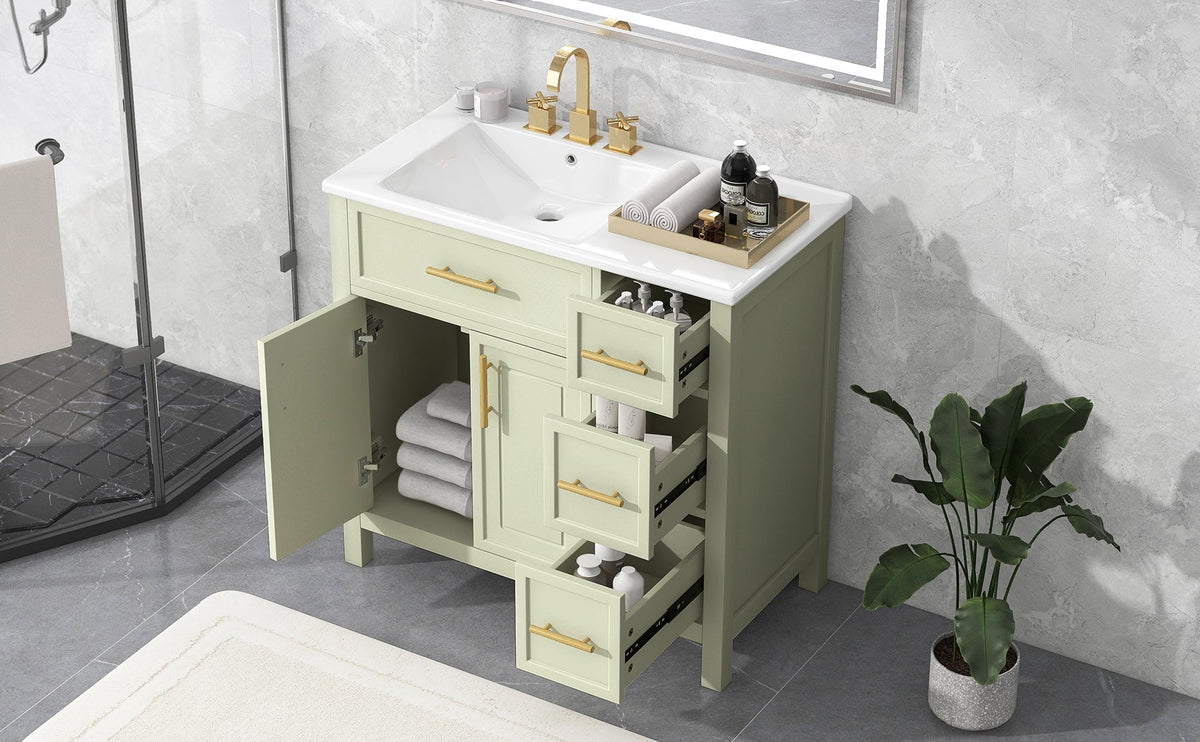 36" Bathroom Vanity with Sink Top