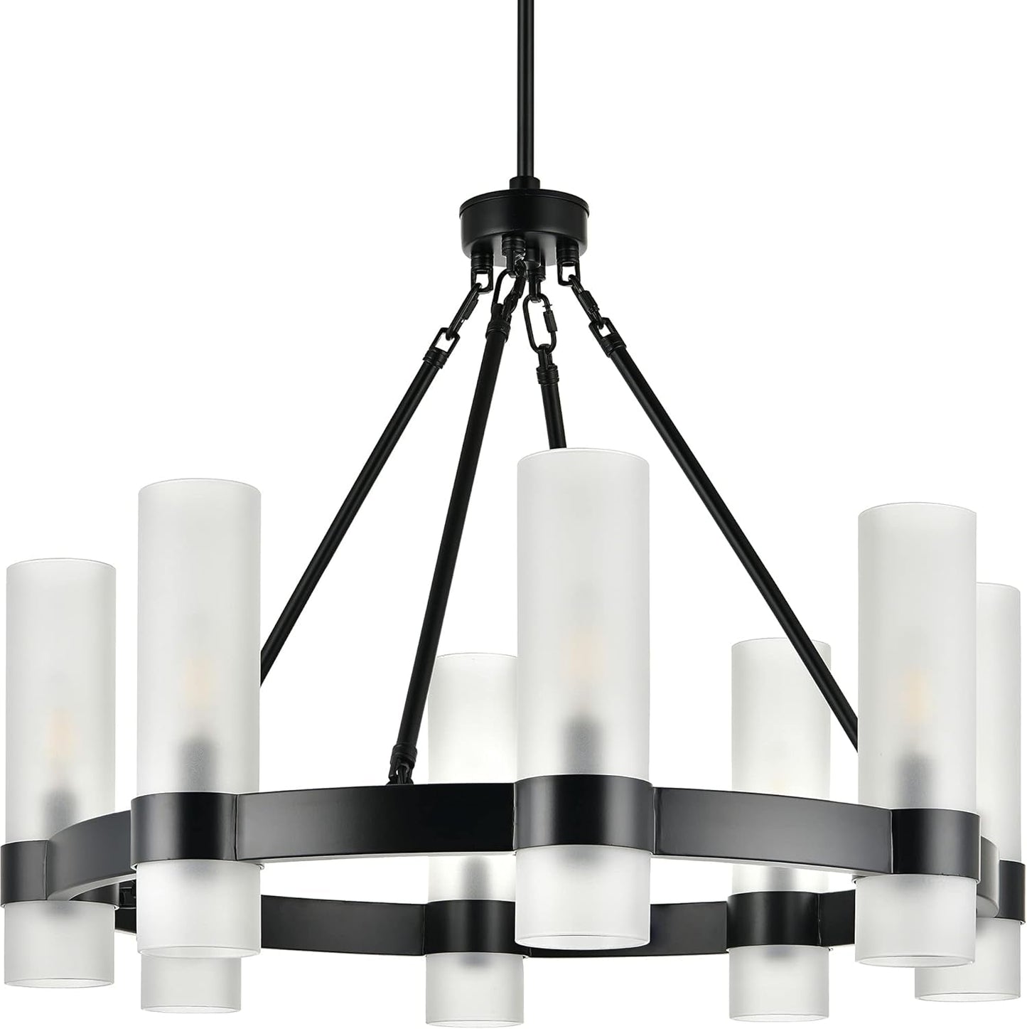 Small Wagon Wheel Chandelier
