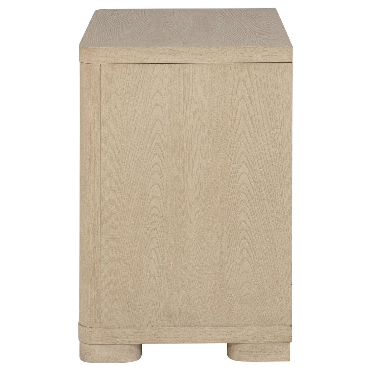 Mirador Light Elm 2-Drawer Nightstand Bedside Table