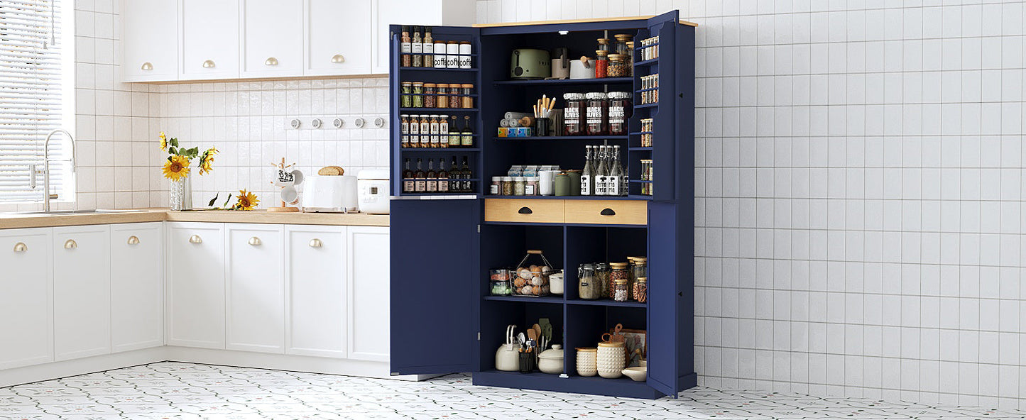 TOPMAX 40.2" High Freestanding Kitchen Pantry