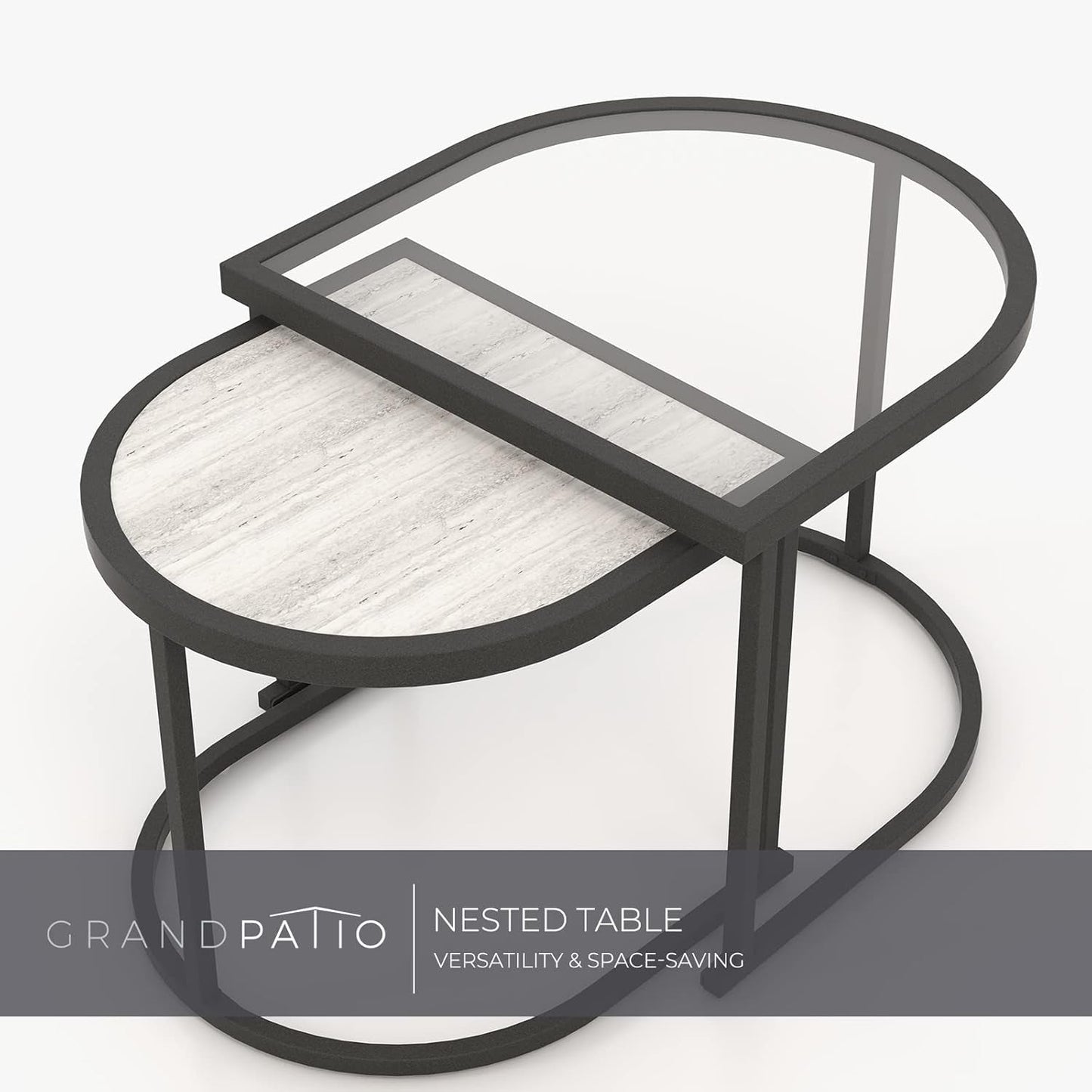 4 Piece Outdoor Wicker Conversation Set With 2 Chairs