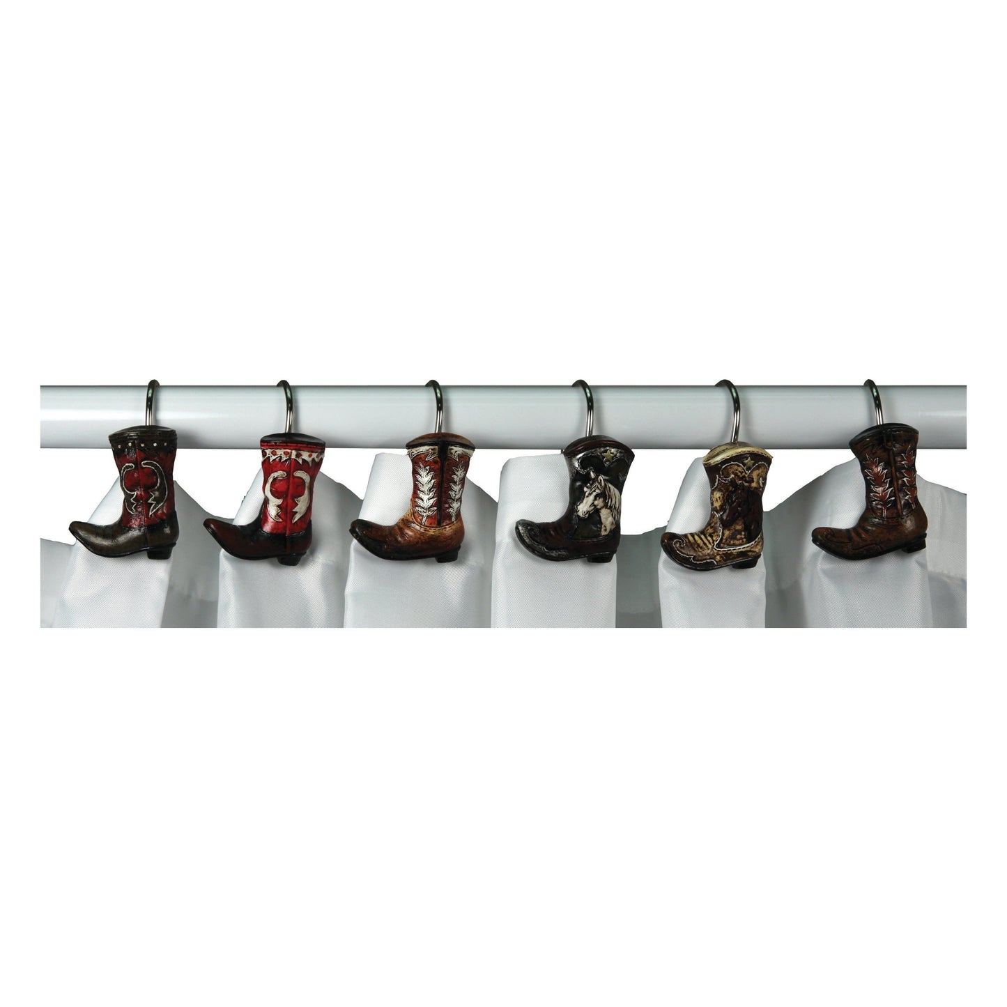 Shower Curtain Hooks-Cowboy Boot