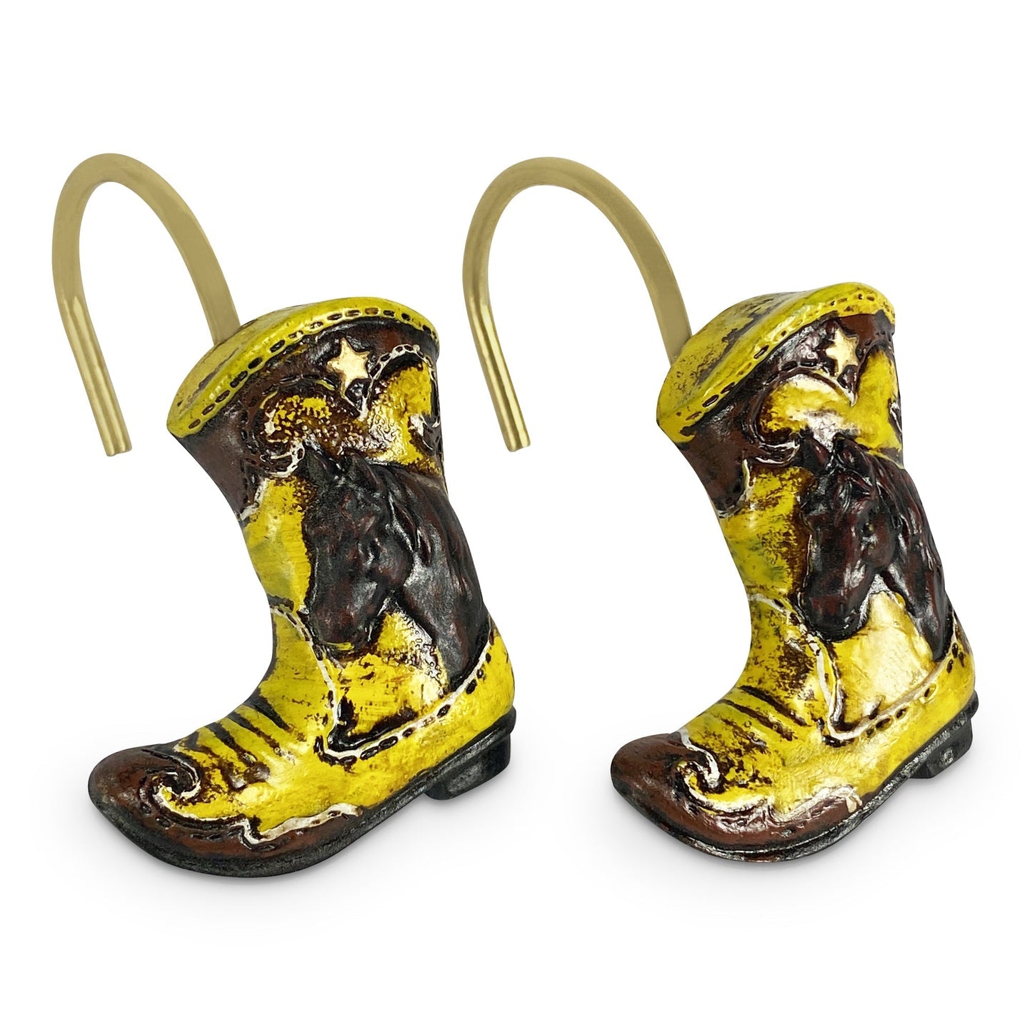 Shower Curtain Hooks-Cowboy Boot