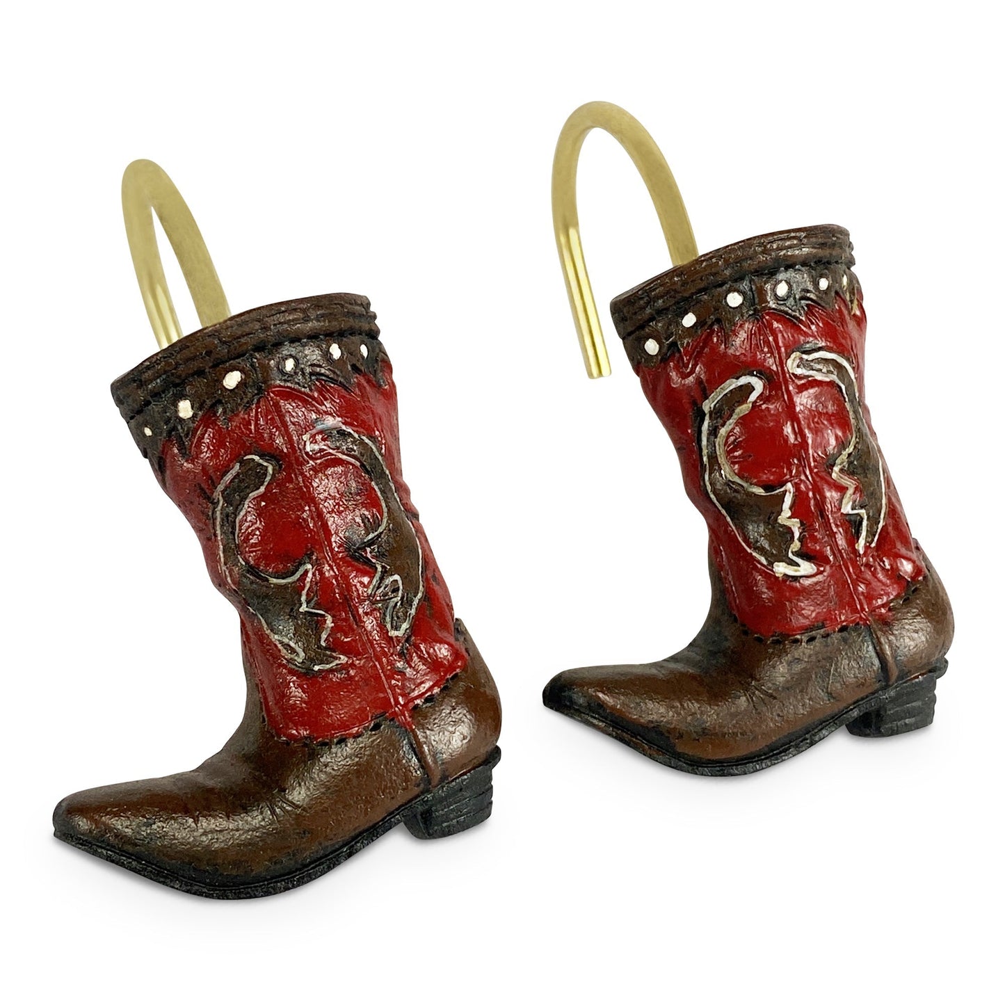 Shower Curtain Hooks-Cowboy Boot