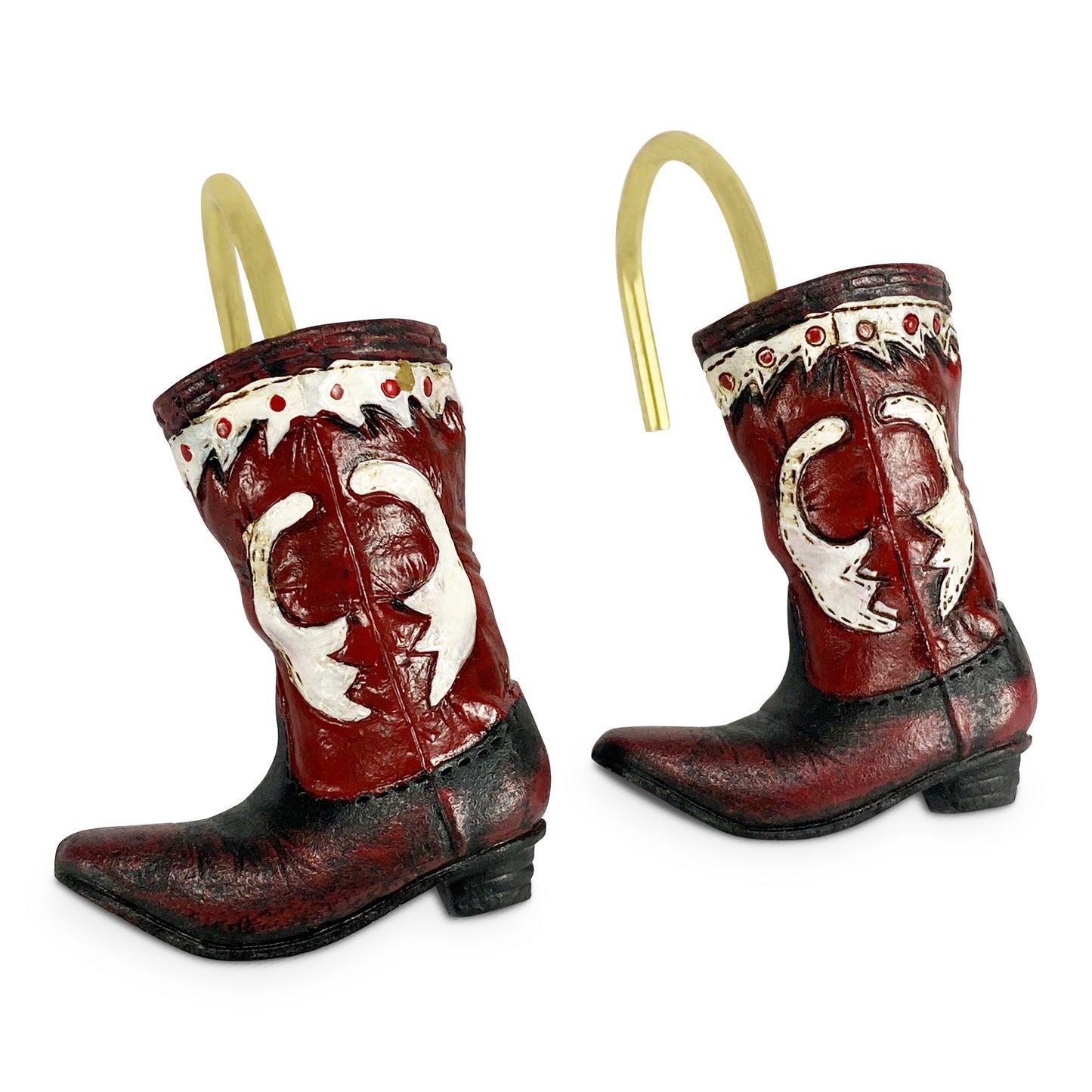 Shower Curtain Hooks-Cowboy Boot