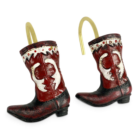 Shower Curtain Hooks-Cowboy Boot