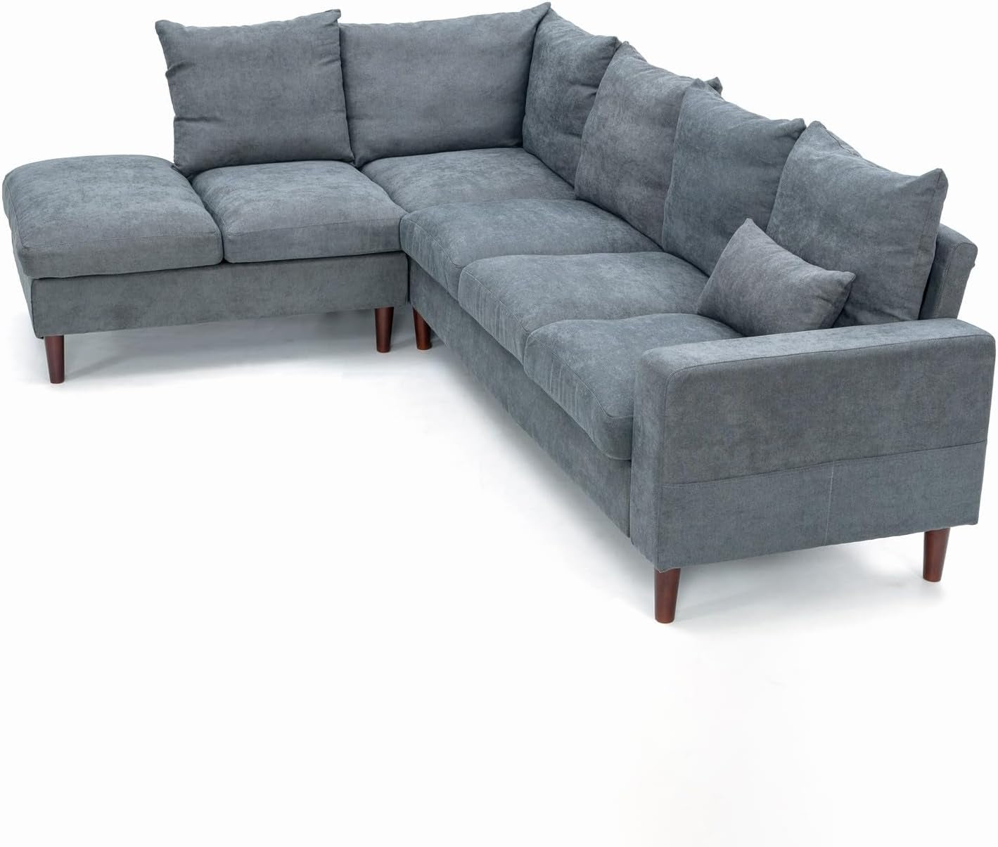 Sectional Sofa Grey Left Facing Chaise Living Room