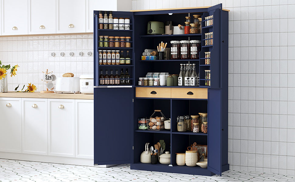 TOPMAX 40.2" High Freestanding Kitchen Pantry