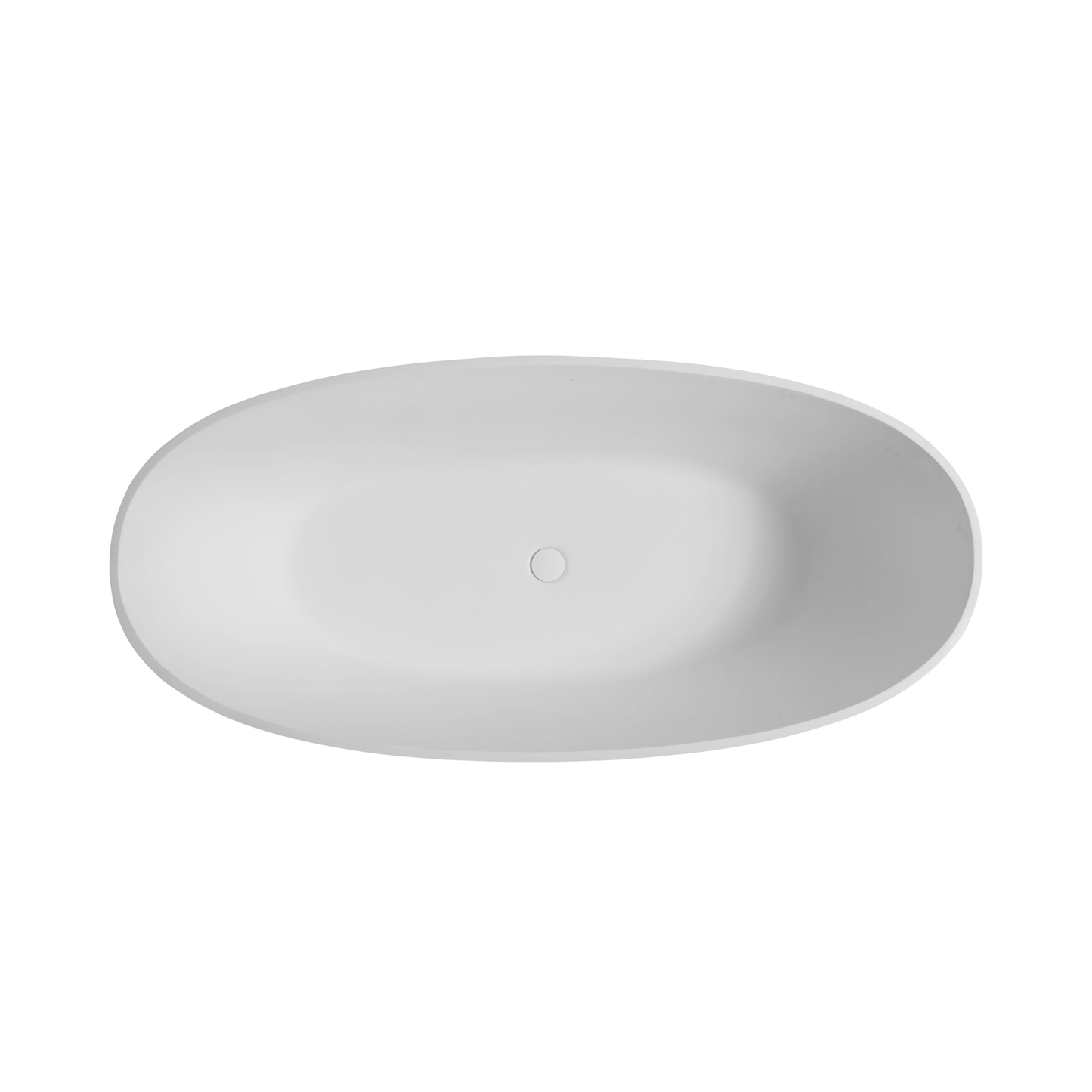 65" Luxury Freestanding Soaking Bathtub With Overflow And Pop-Up Drain (SAK69451)