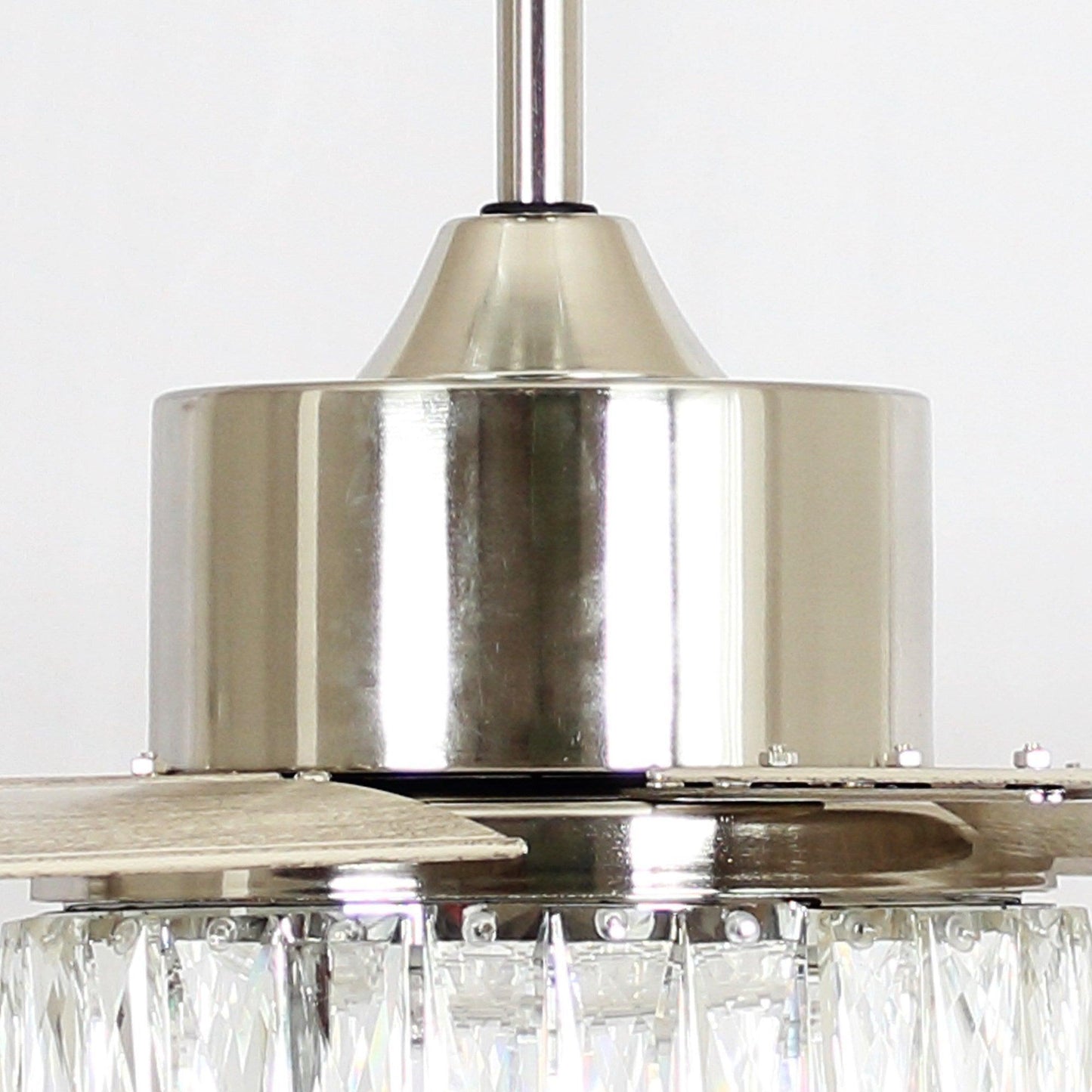 65‘’ Satin Nickel Indoor Down Rod Ceiling Fan