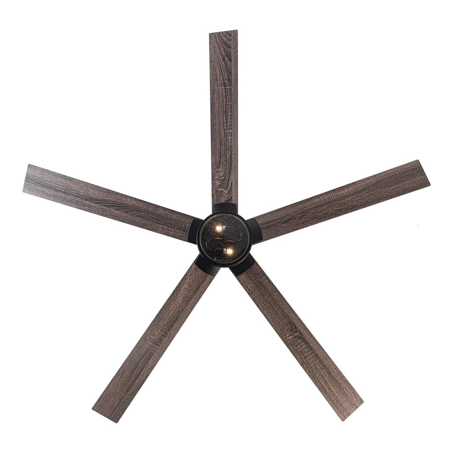 65" Modern DC Motor Downrod Mount Reversible Ceiling Fan With Lighting And Remote Control