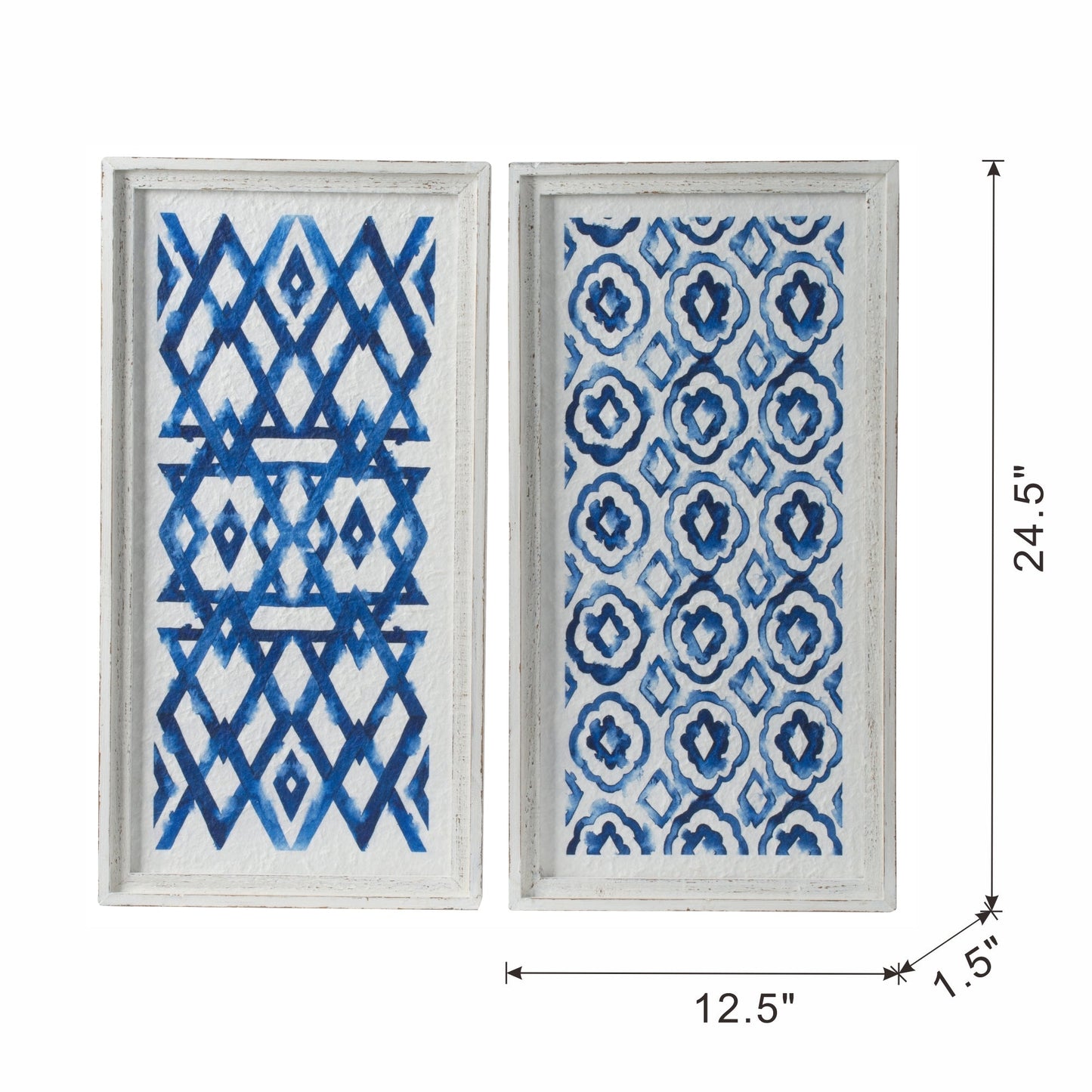 The Mariner’s Motif™ – Set of Coordinated Indigo Panels
