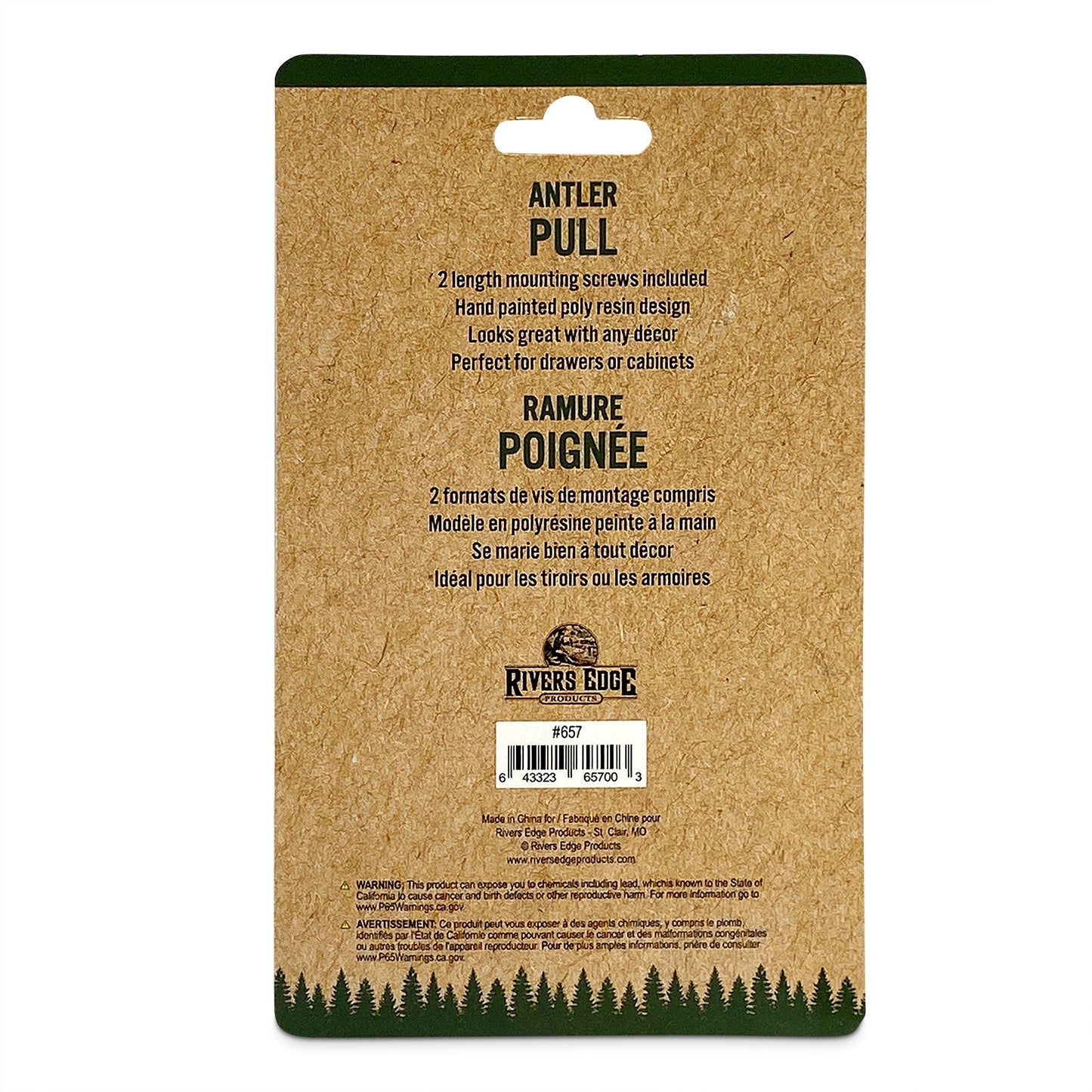Drawer Cabinet Knobs 2-Pack-Antler