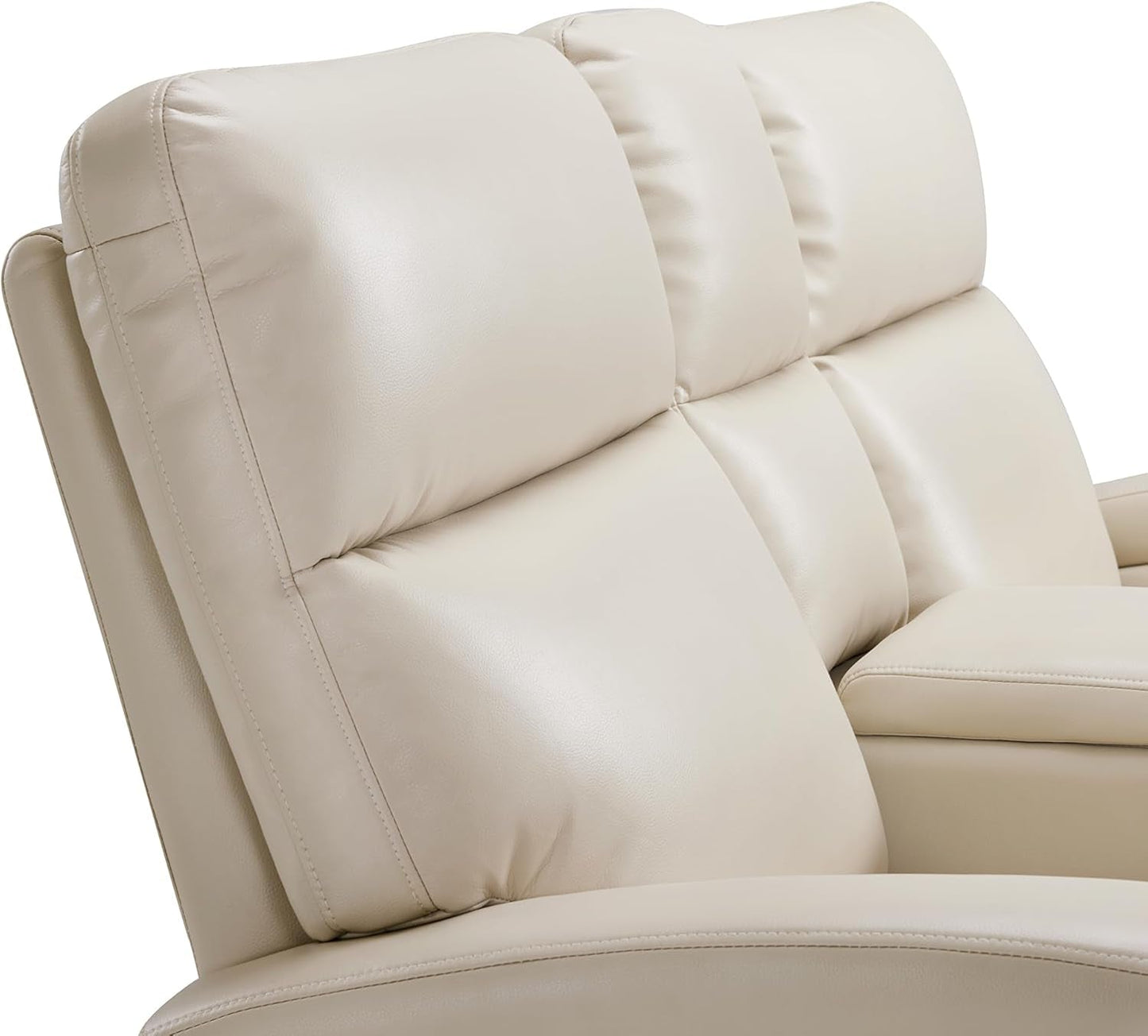 65.7 Inch Wall Hugger Recliner Loveseat Beige USB C