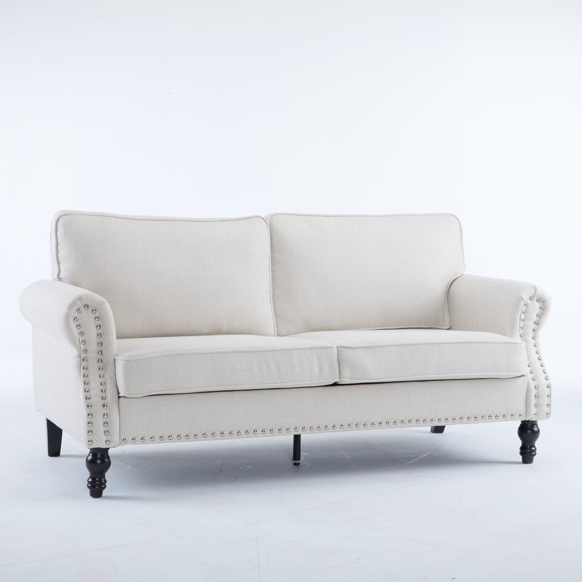 68 Inch Nailhead Trim Couches for Living Room