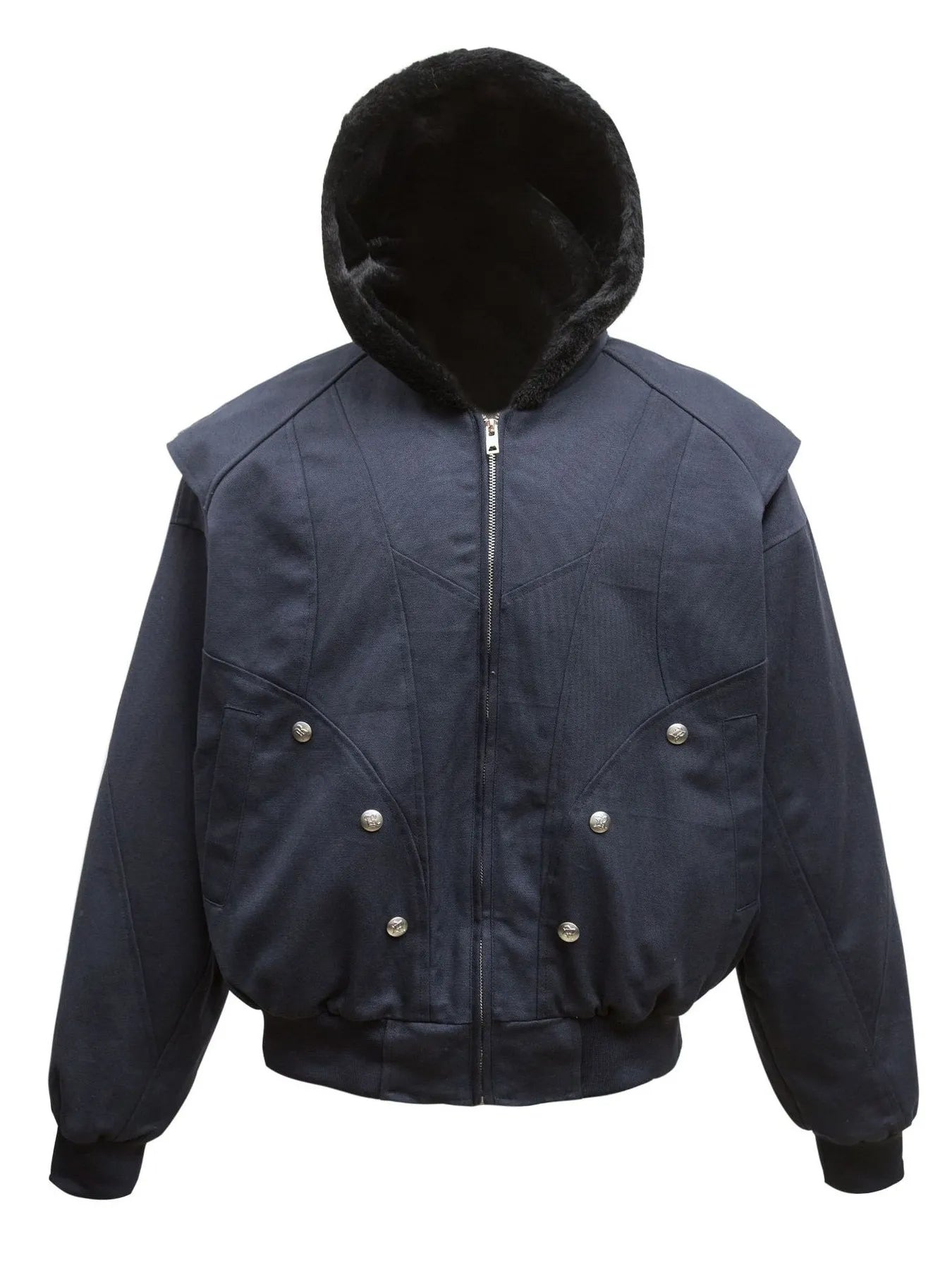 Sherpa Lined Hooded Bomber Jacket