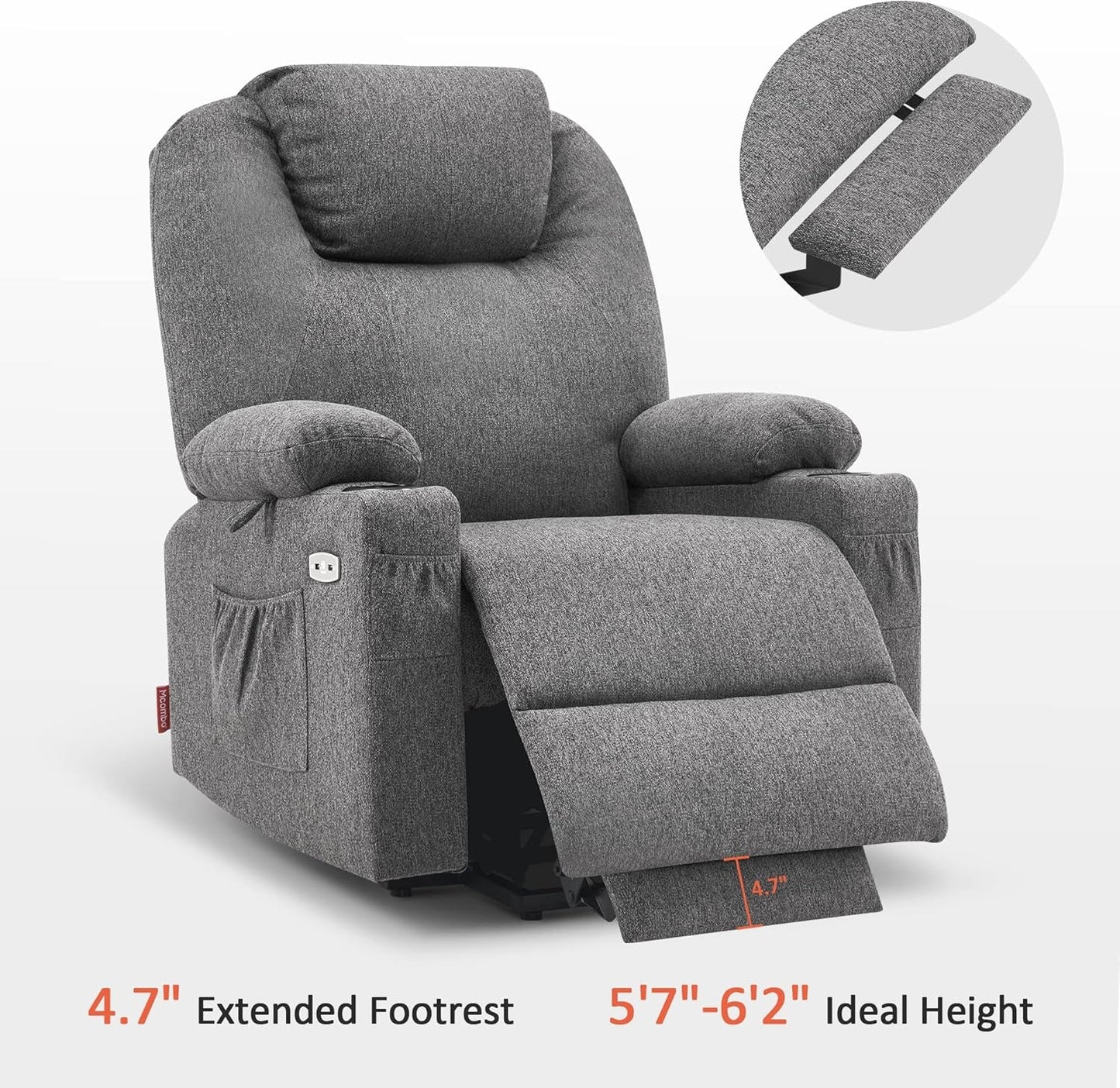 Power Lift Recliner Chair Large Size Massage For Living Room