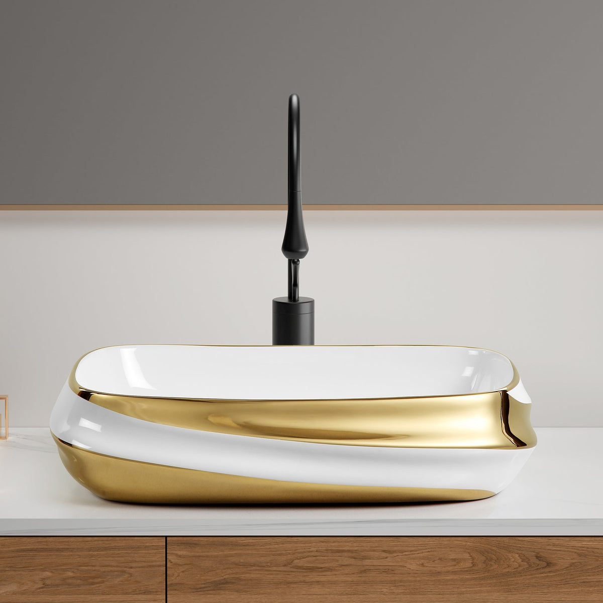 Ceramic Bathroom Vessel Sink - 24" x 17"