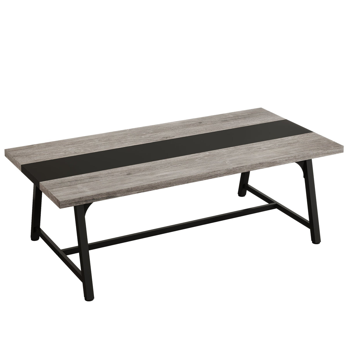 Modern Rectangular Conference Table for 6-8 People