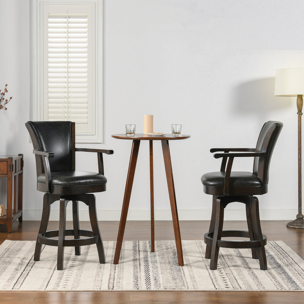 Williams 27in Swivel Counter Height Bar Stool, Vintage