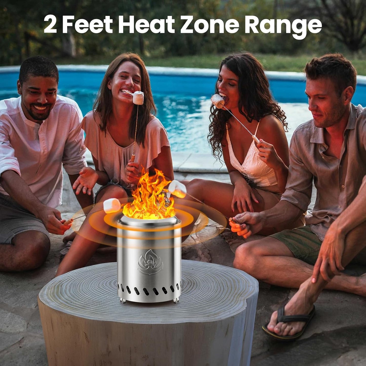 6.7" Portable Smokeless Tabletop Fire Pit, Low Smoke Burning Tabletop Fire Pit Fuel